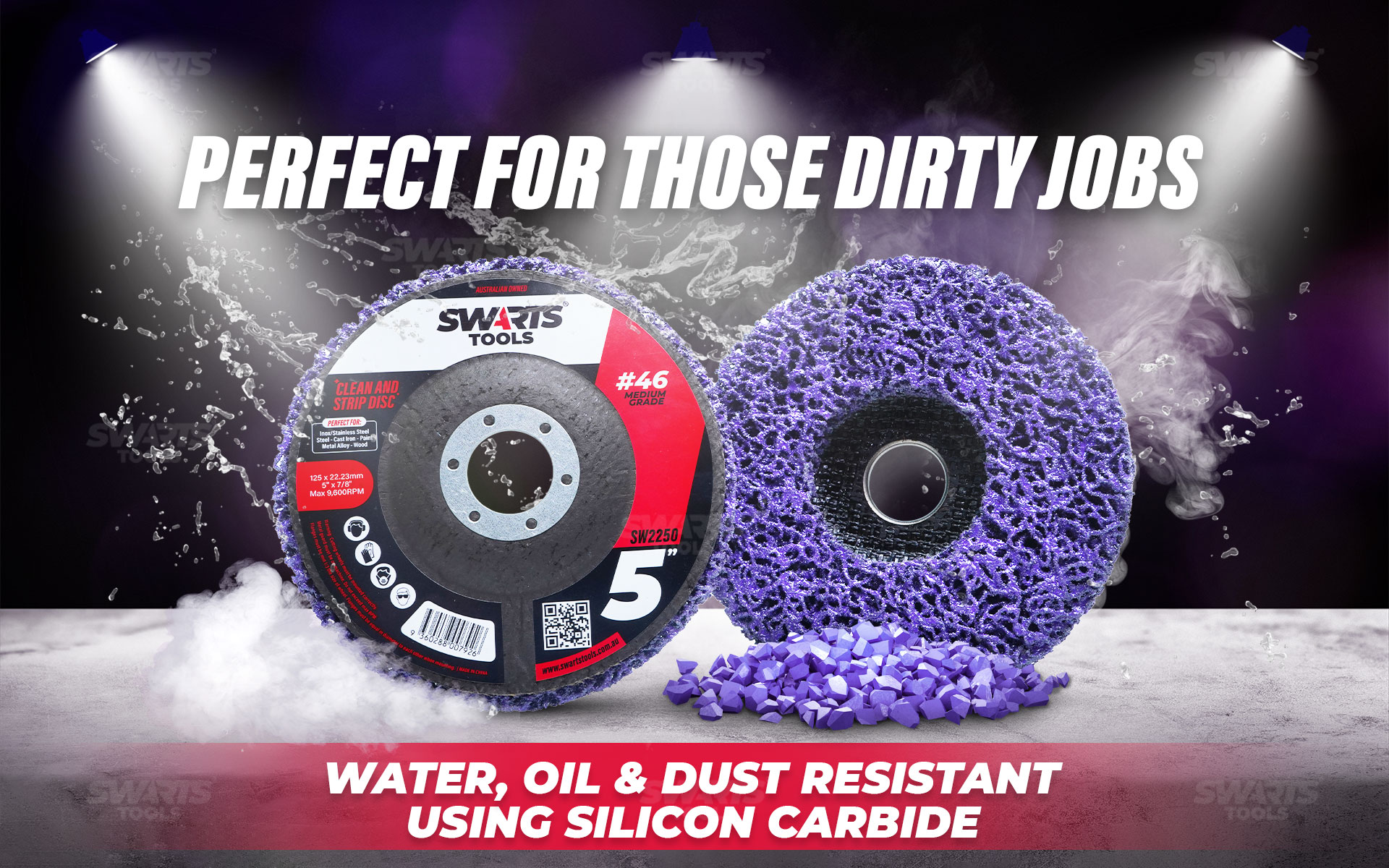 perfect for those dirty jobs, water, oil & dust resistant using silicon carbide