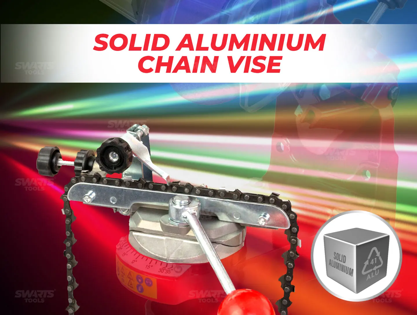 SOLID ALUMINIUM CHAIN VISE